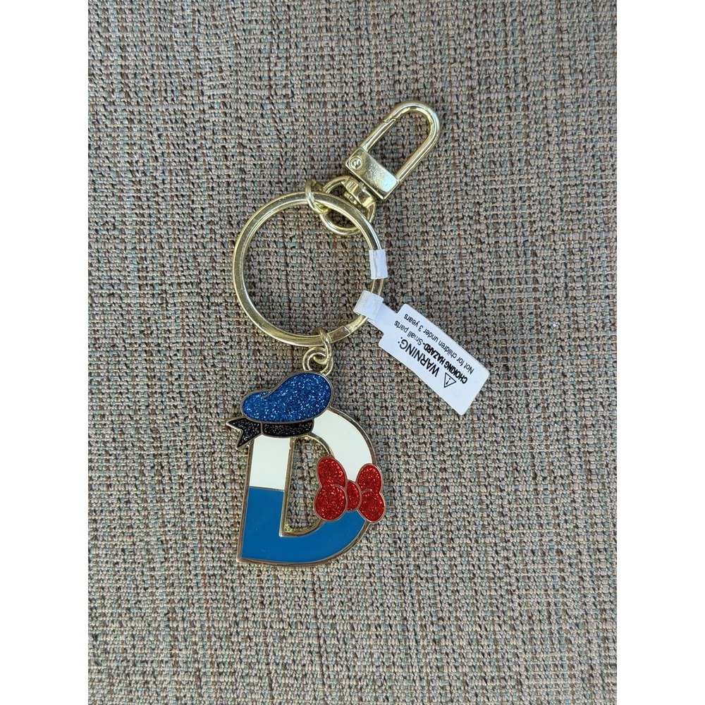 Disney Parks D For Donald Character Keychain 2024 *Retired*